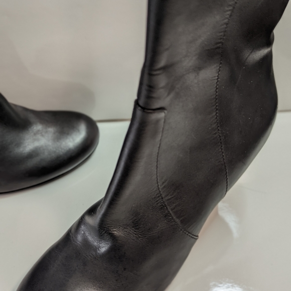 Tommy Hilfiger Leather Boots with heel, size 8 - Picture 9 of 10